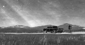 Falling to Earth, rendered drawing by JD Arauz